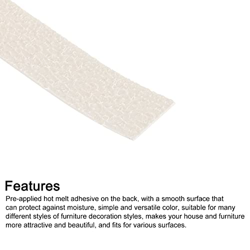 uxcell Edge Banding, 3/4 inch x 24.6ft Pre-Glued Wood Veneer Edging Iron-on Flexible Edge Banding for Cabinet Repair Furniture Restoration, Oak - size: 3/4 Inch x 24.6ft