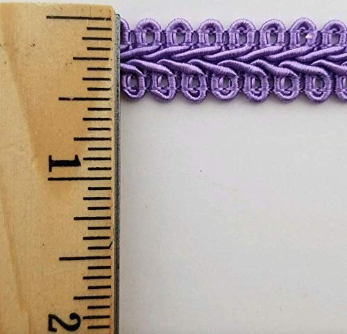 1/2" Chinese French Braid Gimp Trimming - 10 Continuous Yards - Many Colors! (Lilac) - color: Lilac