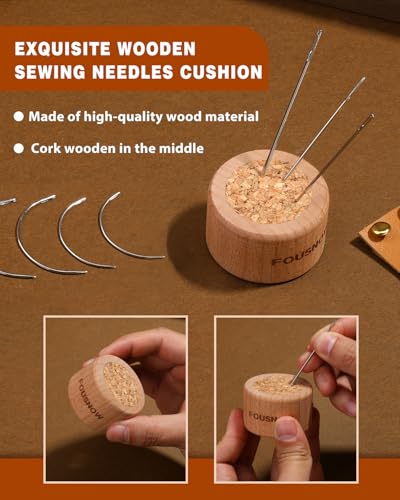 Upholstery Repair Kit, Leather Sewing Kit with Thick Handle Sewing Awl