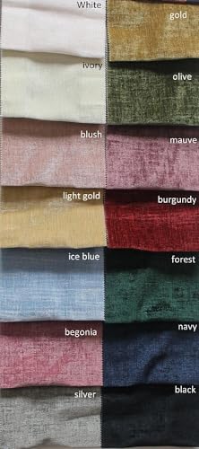 Black Chenille Soft Velvet Fabric, 118 Inch. in Width, Ideal Material for Upholstery Coaches and Chairs, Drapery, Pillows, Slipcovers, Tablecloths, Sewing, Arts & Crafts Etc - Sample/Swatch - color: Black, size: Sample 3x3 Inch