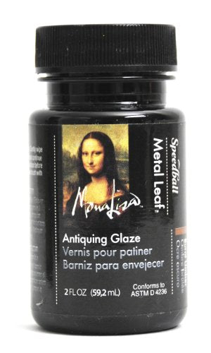 Speedball Mona Lisa Antiquing Glaze For Metal Leafing Projects – Made in USA – 2 Ounces