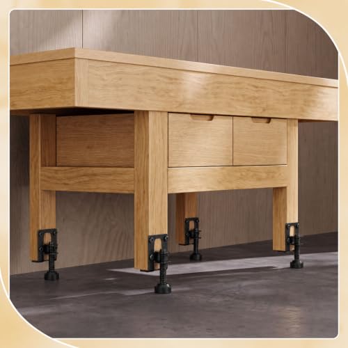 Kenning 24 Pack Black Cabinet Leveling Feet L Shaped Legs, Classic - color: Black
