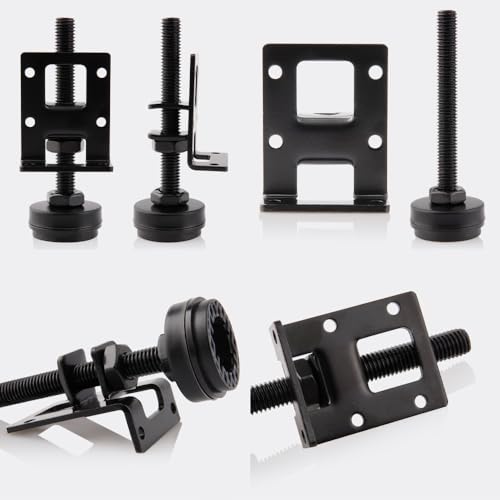 4 Sets Heavy Duty Leveling Feet, Black Furniture Levelers Leg - color: Black