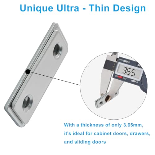 12 Pack Silver Cabinet Door Catch - color: Silver(12 Pack)