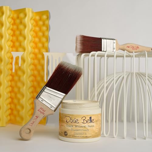 Dixie Belle Paint Company Chalk Mineral Paint - Buttercream (4oz) - color: Buttercream, size: 4 Fl Oz (Pack of 1)