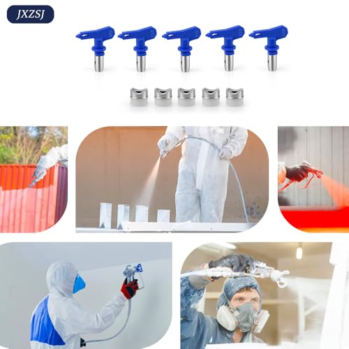 Spray Tips for Airless Sprayer,Reversible Airless Spray Tips 5 Pieces,Use Mini Boxes for Storage, Convenient to Carry(109, 213, 315, 413, 621)