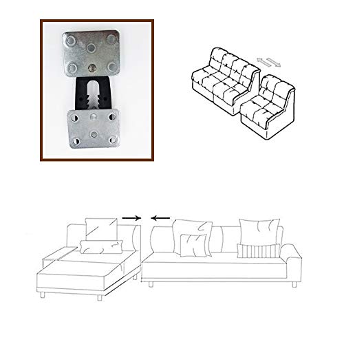 HOWDIA Sectional Couch Connectors - Alligator Clamps Joint Clips for Modular Sofas | Sturdy Metal & Plastic Construction | 2-Pack for Easy Assembly & Secure Fit