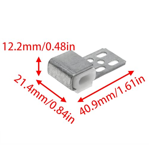 Lovelysp Couch Spring Repair Kit Upholstery Spring Clips with Mounting Screws Upholstery Furniture Spring Clips for Sofa Chair Bed Spring Clamp Repair Parts 12PCS