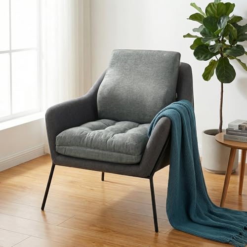 baibu Memory Foam Recliner Cushion with Lumbar Pillow, 18 x 16 x 4 in, Grey - color: Grey, size: 18x16x4 Inch (Pack of 1)