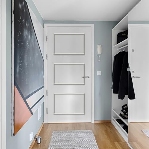 Melkus Peel and Stick Wall Molding Kit, 3 Sets 16"x24" Precut Wainscoting Panels, Self Adhesive Molding Trims for Interior Wall Décor - size: 3 Set/16"x24"