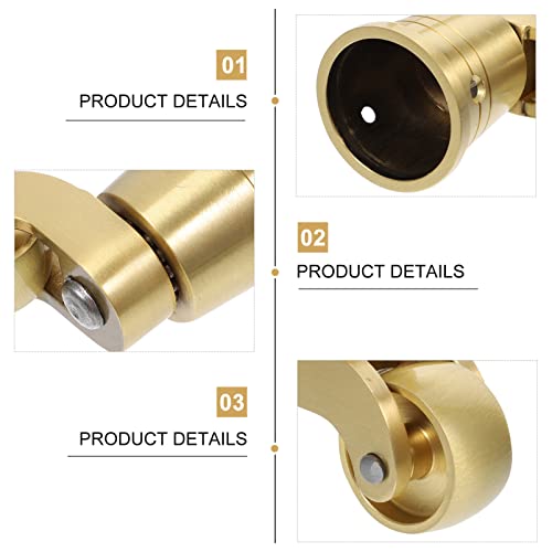 TEHAUX Furniture Casters 2.63 Round Cup Wheels 360 Swivel Universal Caster for Office Furniture Sofa Chair Cabinet and Table Legs Quiet Floor-Safe Installation with 3 Screws