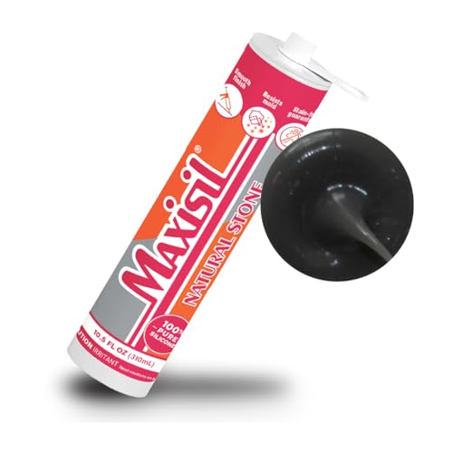 Maxisil Natural Stone Silicone Sealant 10.4 oz - N17 Anthracite, RDX1001AN - color: N17 Anthracite