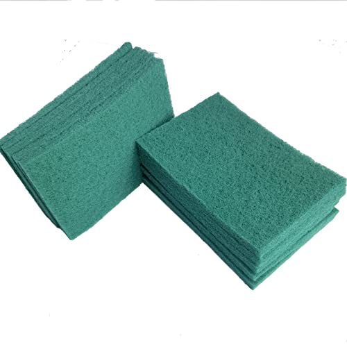 Tonmp 10 Pack 6" x 9" 240 Grit General Purpose Scuff Pads for Scuffing, Scouring, Sanding, Paint Primer Prep Adhesion Scratch - Surface Preparation Automotive Car Auto Body Woodworking (Green) - color: Green-240 Grit