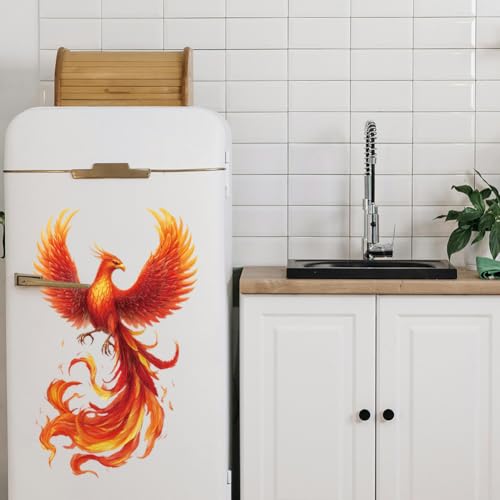 Peacoblue Phoenix Rub On Transfers for Furniture Craft 6"x12" - style: Phoenix