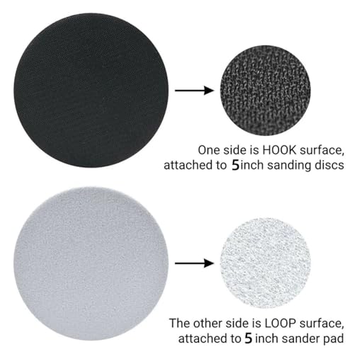 6 Inch 60 Pcs Hook and Loop Sanding Discs Assorted Grits 320 400 600 800 1000 Wet Dry Silicon Carbide with Soft Foam Interface Pad for Orbital Sander Auto Prep Wood Metal - style: 60Pcs 320-1000 Grit