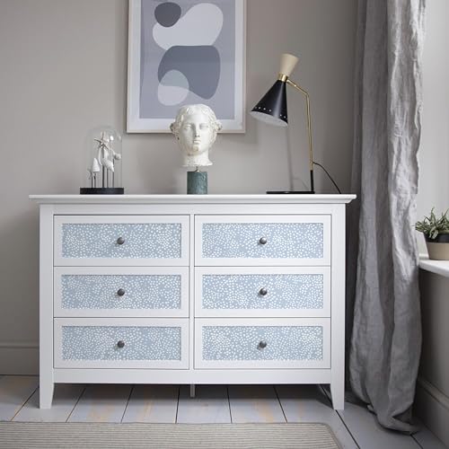 Safiyya 17.3" x 197" Peel and Stick Wallpaper Blue and White Contact Paper Polka Dots Wall Paper Modern Boho Removable Self Adhesive Wallpaper Vinyl Rolls - color: Blue, size: 17.3" x 197"