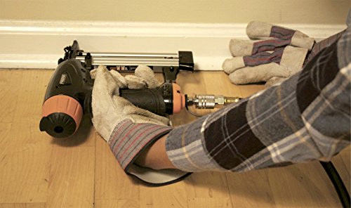 Freeman 4-in-1 Pneumatic 18-Gauge Mini Flooring Nailer, Brad Nailer, Narrow Crown Stapler – Multi-Purpose Tool for Hardwood Flooring, Trim, Baseboards & Paneling, PFBC940