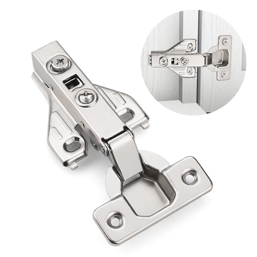 Probrico 25 Pair Cabinet Door Hinges Soft Closing Full Overlay Concealed Face Frame Corner Cabinet Hinges for Kitchen Cabinets - size: 25 Pairs