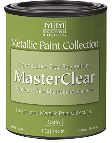 30 oz Modern Masters ME66432 Clear MasterClear Protective Topcoat, Satin - size: 32 Fl Oz