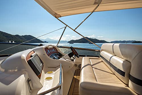 Marine Vinyl Fabric Waterproof Soft Leather Material 55"×288" Gray - color: Grey, size: 55"W x 288"L