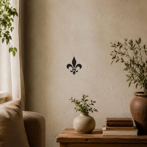 Fleur de Lis Stencil – Reusable Painting Template for Walls, Furniture, DIY Crafts, Canvas, Wood, Home Decor