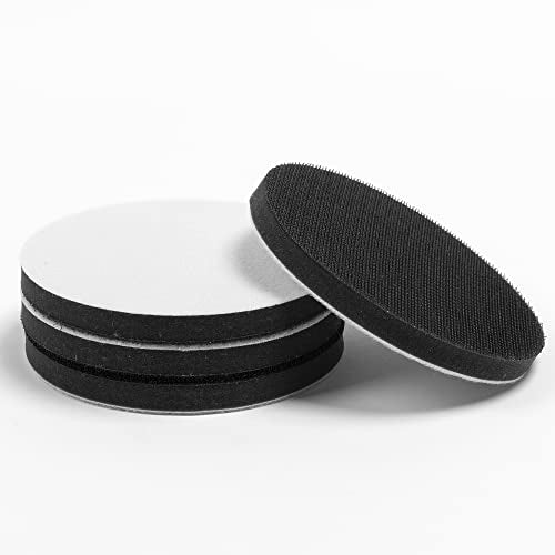 5-Inch Hook and Loop Soft Sponge Cushion Interface Buffer Pad, Pack of 4 - size: 5inch-4pcs