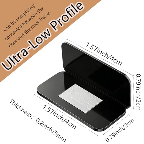 5 Sets Ultra Thin Magnetic Cabinet Catch,No-Drill Adhesive Drawer Magnets