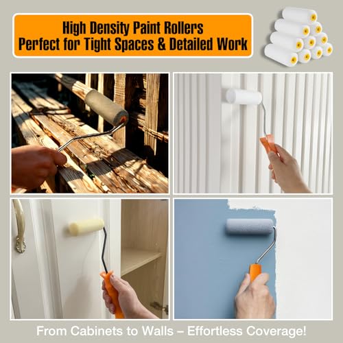 King Origin Foam Paint Roller, 10 Pack, 6 Inch High Density Roller - size: 10 PCS, 6"