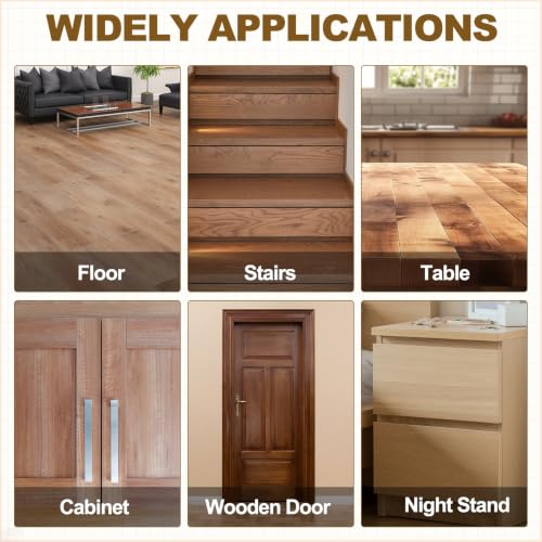 PATIKIL 4Pcs Wood Furniture Repair Markers with Scraper, Beige Grey Oak - color: Beige Grey Oak