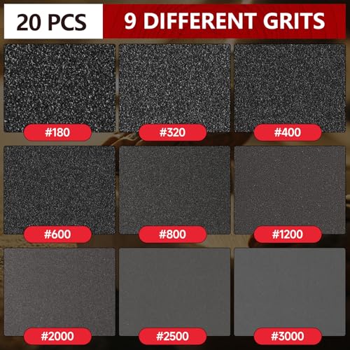 Shinboc 20 PCS 3 Inch Sanding Sponge 400 Grit, Hook and Loop Sanding Disc - style: 400 Grit