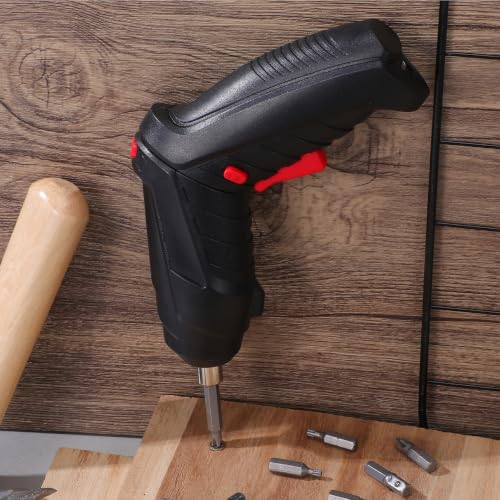 Rechargeable Cordless Screwdriver with Led Light Compact 6.7In