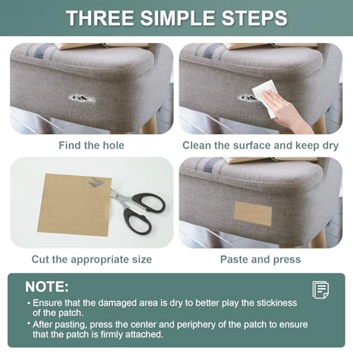 Linen Canvas Repair Tape, 4 x 63 in Beige Waterproof Self-Adhesive Patch for Outdoor Gear, Durable and Weatherproof Fabric Tape for Boat Covers, Tents, Sofas, Sun Shades, Awnings and Lounge Chairs - color: Beige