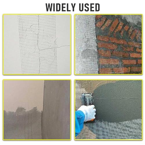 Drywall Joint Tape, 2" x 150 Feet Self-Adhesive Encrypted Fiberglass Drywall Repair Mesh Tape for Wall Cracks and Seam Patch - size: 2" x 150ft