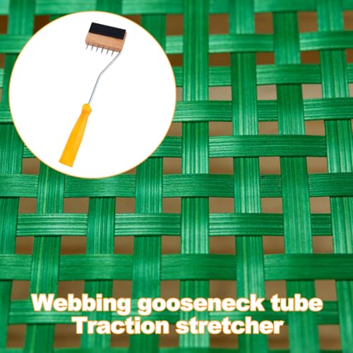 Gooseneck Webbing Stretcher, Upholstery Tool to Catch the Webbing Close to the Frame with Plenty of Leverage Puller Stretcher Reupholstering Supplies for Fabric Carpet Canvas Jute Chair