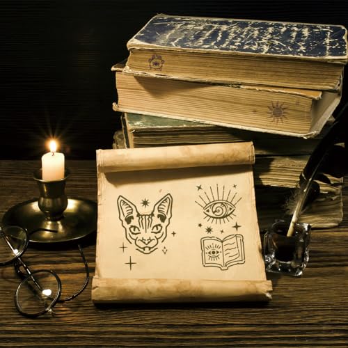 12 Pcs Painting Stencils, Reusable Craft Templates Magic Theme Stencil Template for Wall Decor, Fabric, Wood, Canvas - style: Magic Theme