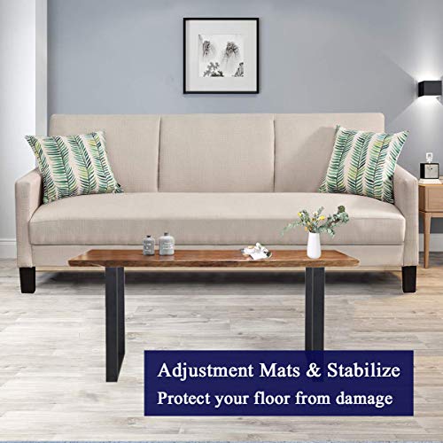 TIEOU Metal Table Legs Heavy Duty Metal Desk Legs 28 Inch Height Industrial Black Table Legs,Dining Table Legs,Modern Table Legs - color: Rectangle-shape, size: H28"xW18"
