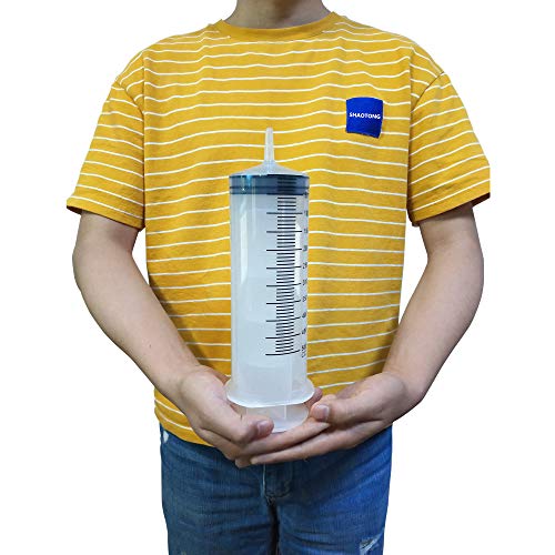 500ml syringe, 500cc syringe, Kitchen syringe glue syringe plastic syringe, large volume syringe with needle, dispensing syringes (500ml) - size: 500ml