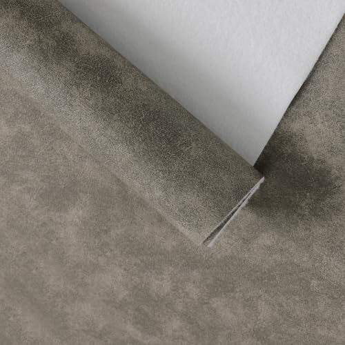 Faux Leather Vinyl Upholstery Fabric by The Yard 1.3mm Thick 55" x 108" - color: Grey & Beige, size: 3 Yards