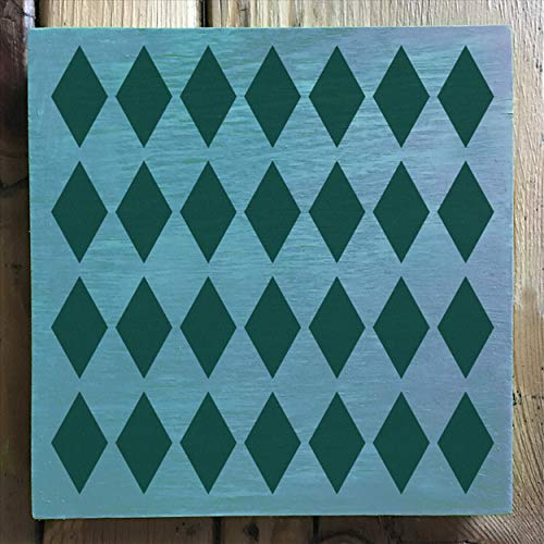 Mixed Media 12 Pack Pattern Stencil Set - Checkers, Bricks, Hexagons, Moroccan, Dots, Thatched, Diamonds, Asian Star, Chevron, Quatrefoil, 50 Stars, Scallop, Laser Cut Mylar each 5.75”x 6” by Stencil1 - color: Mixed Media 12 Pack Pattern Stencil Set