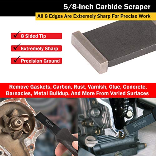 Titan 17010 5/8-Inch Carbide Scraper - style: 5/8-Inch