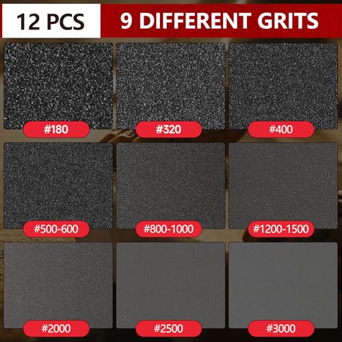 Shinboc 12 PCS 6 Inch Sanding Sponge 3000 Grit, Bowling Ball Sanding Pads - color: 3000grit, size: 6 Inch 12Pcs