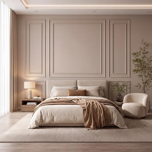 Pangda 3 Set Peel and Stick Wall Molding Kit Panel, 23x79.3in+48x79.3in - size: 23x79.3in+48x79.3in