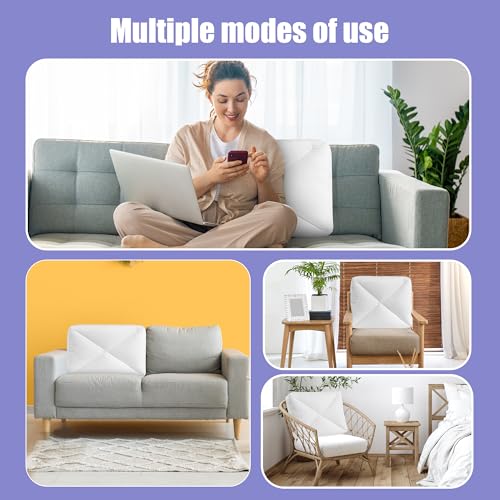 HOMBYS Shredded Foam Couch Back Cushions Replacement, Stuffing Fill Removable Sofa Back Waist Cushions, Lumbar Support Pillow 1 Pack, Supportive & Durable(31.4"x18"x5") - size: 31.4"x18"x5"