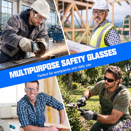 OXG Anti Fog Safety Glasses with Foam Gasket, ANSI Z87.1 Protective Eyewear - color: 12p-black