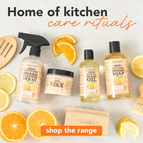 CLARK's Cutting Board Oil 8 oz, Food Grade Mineral Oil with Citrus Scent - style: Orange & Lemon Extract - 8 Oz
