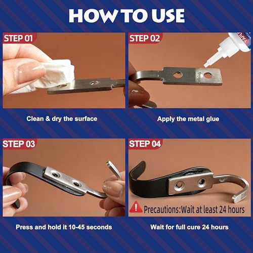Metal Glue, Liquid Super Glue for Metal 40g - style: Metal Glue