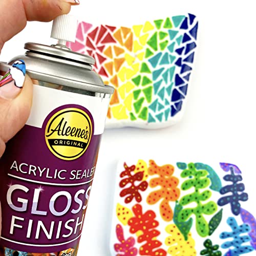 Aleene's Clear Acrylic Sealer Spray, Protective Gloss Finish, 6 oz 3-Pack