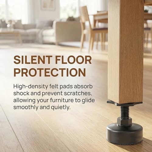 Adjustable Furniture Leveling Feet, 4 Pack
