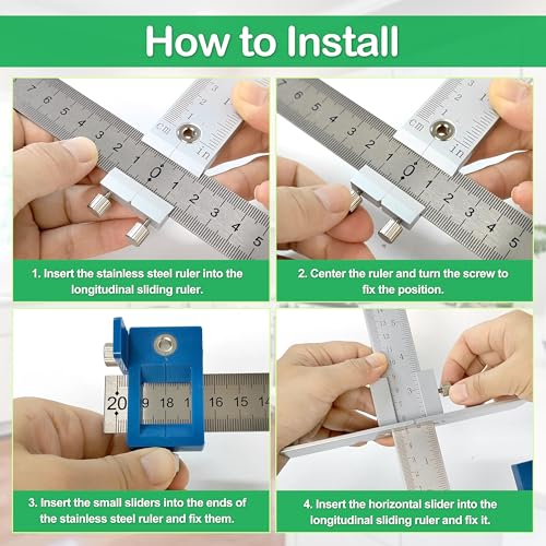 Blue Cabinet Hardware Jig Tool(Box) for Handles and Pulls on Drawers/Doors