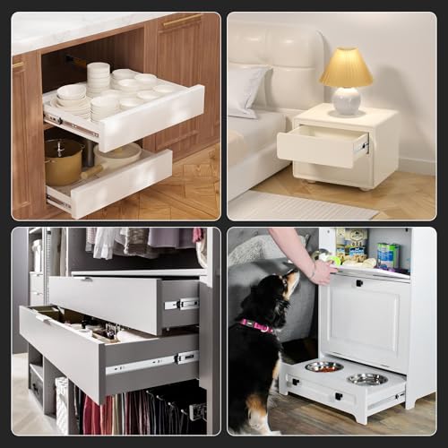 Furniware 5 Pairs 18 Inch Soft Close Drawer Slides Side Mount - size: 18 Inch
